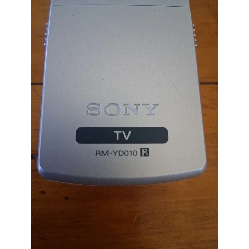 Sony RM-YD010 TV Remote Control Silver Original OEM - Tested, Works